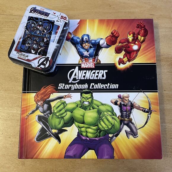 Avengers Storybook Collection & Avengers End Game Puzzle - Picture 1 of 9